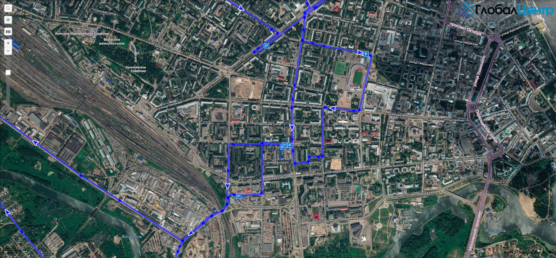 Нижегородская область со спутника в реальном времени